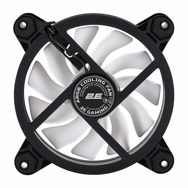 Фото - Корпусний вентилятор 2E GAMING Air Cool Black (ACF1206-ARGB)