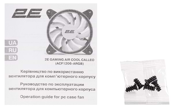 Фото - Корпусний вентилятор 2E GAMING Air Cool Black (ACF1206-ARGB)