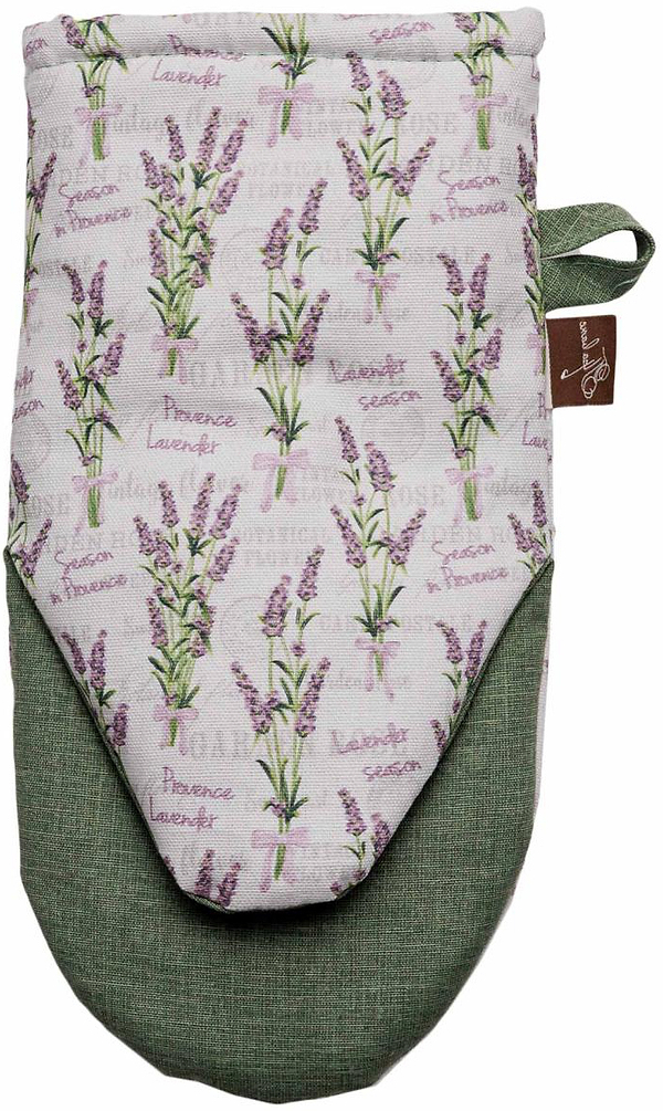 Фото - Прихватка-рукавица Прованс Соцветия лаванды 30х18 см (043209)