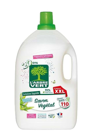 Гель для прання L'Arbre Vert Рослинне мило 4,95 л (3450601046377) - Фото 1