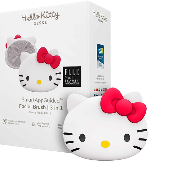 Фото - Щетка для чистки лица GESKE Facial Brush З в 1 by Hello Kitty пудровый (HK000016ST01)