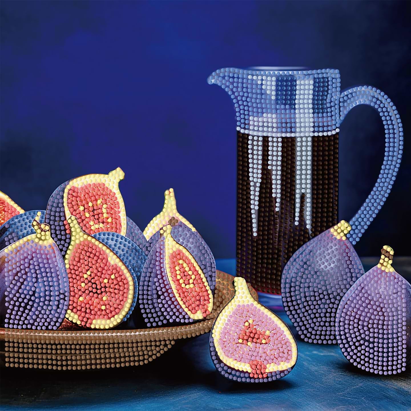 Алмазная живопись Strateg Сочные инжиры 30х30 (YJB3030-02)