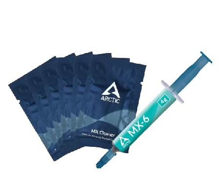 Фото - Термопаста ARCTIC MX-6 4 г 6 шт. MX Cleaner (ACTCP00084A)