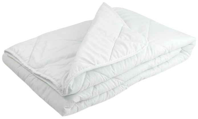 Ковдра демісезонна полуторна Руно 155х210 силіконова біла (317.52СЛКУ_Ромб)