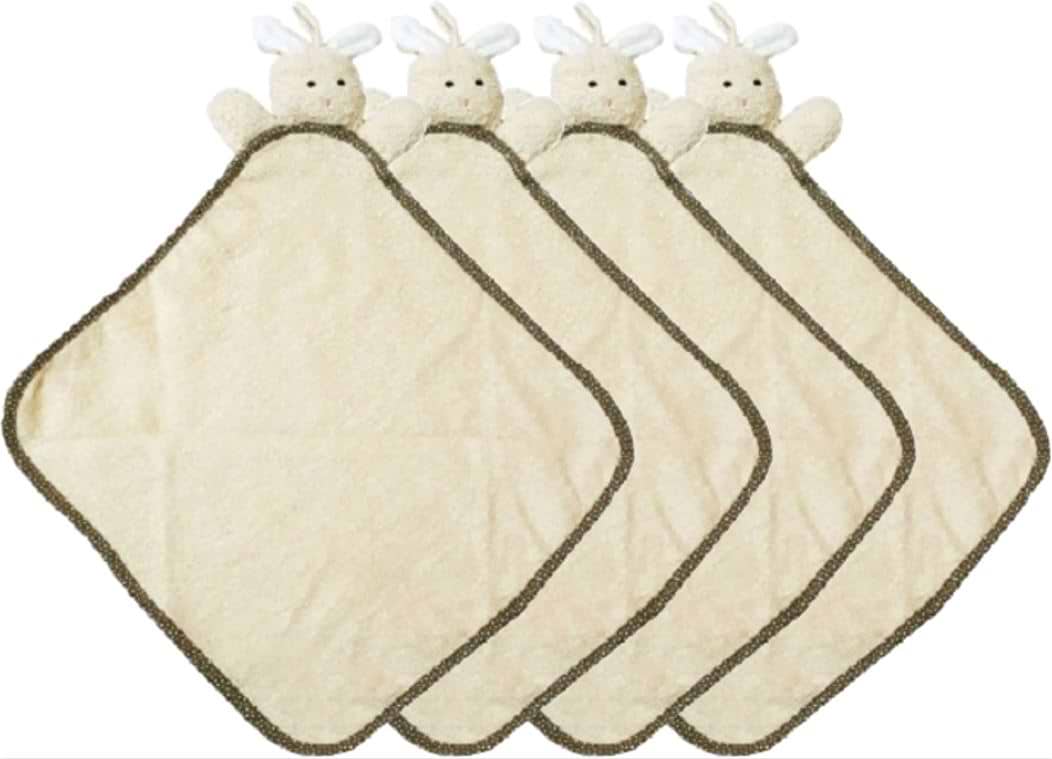 Набір рушників Zastelli махрових Зайченя для кухні 34х50 см 4 шт. Бежеві (21085)