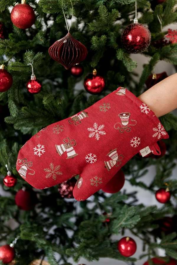 Фото - Набор прихваток Прованс Колокольчики на красном 32х20 см (038517)