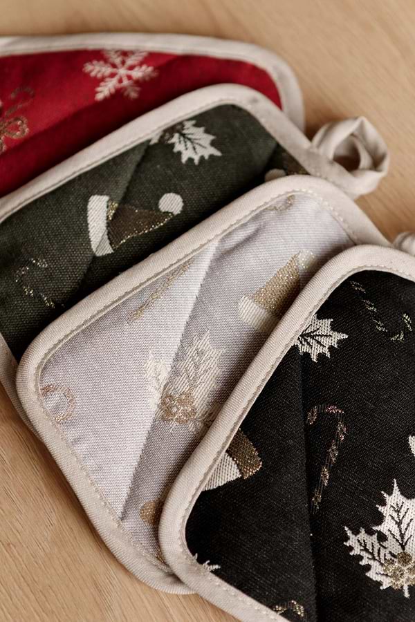 Фото - Набор прихваток Прованс Колокольчики на красном 32х20 см (038517)