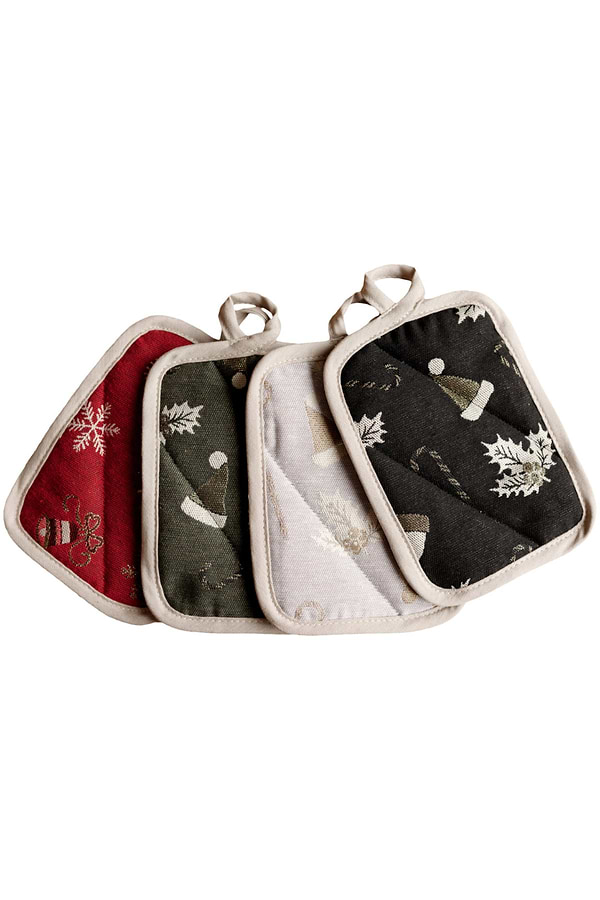 Фото - Набор прихваток Прованс Колокольчики на красном 32х20 см (038517)