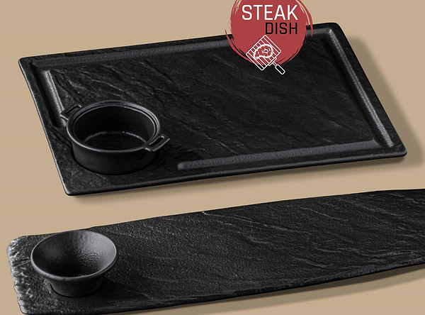 Фото - Блюдо Wilmax Slatestone Black 32.5х10 см (WL-661132 / A)