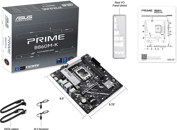 Фото - Материнская плата Asus PRIME B860M-K