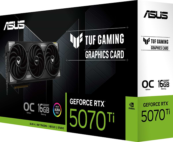 Фото - Відеокарта Asus TUF Gaming GeForce RTX 5070 Ti 16GB GDDR7 OC Edition (TUF-RTX5070TI-O16G-GAMING)