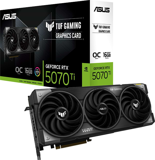 Фото - Відеокарта Asus TUF Gaming GeForce RTX 5070 Ti 16GB GDDR7 OC Edition (TUF-RTX5070TI-O16G-GAMING)