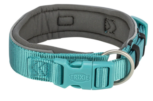 Ошейник для собак Trixie Premium экстраширокий L 46–55 см 50 мм аква-графит (4053032677630)