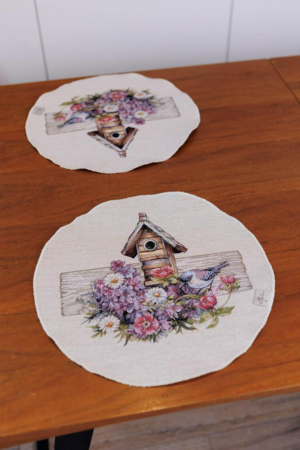 Фото - Серветка для сервірування Прованс Лавандовий садок 35 см (044186)