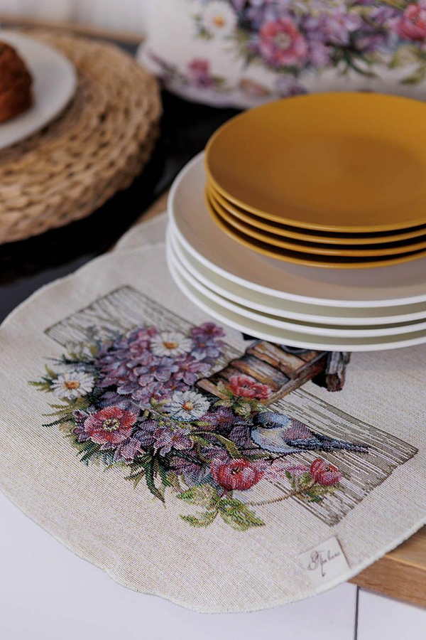 Фото - Серветка для сервірування Прованс Лавандовий садок 35 см (044186)