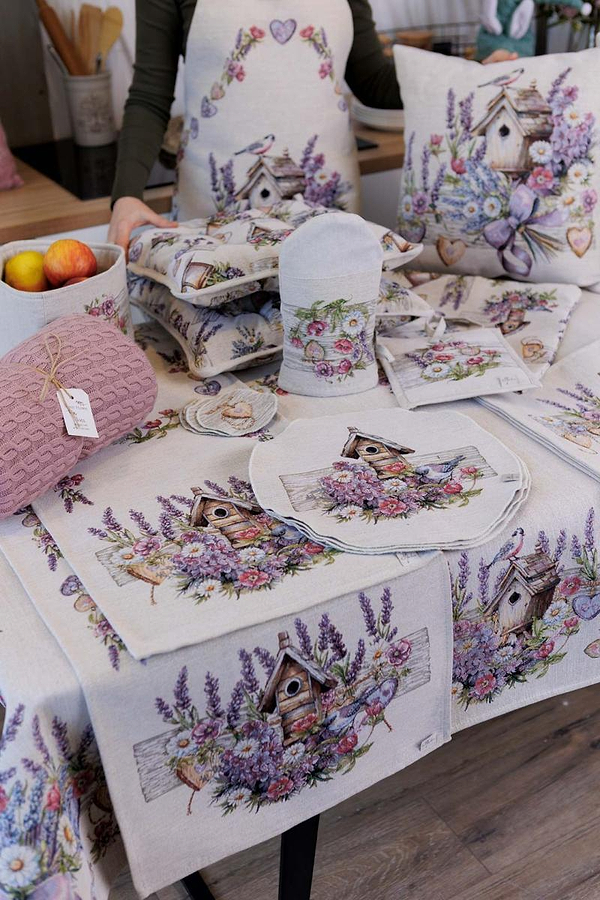 Фото - Серветка для сервірування Прованс Лавандовий садок 35 см (044186)