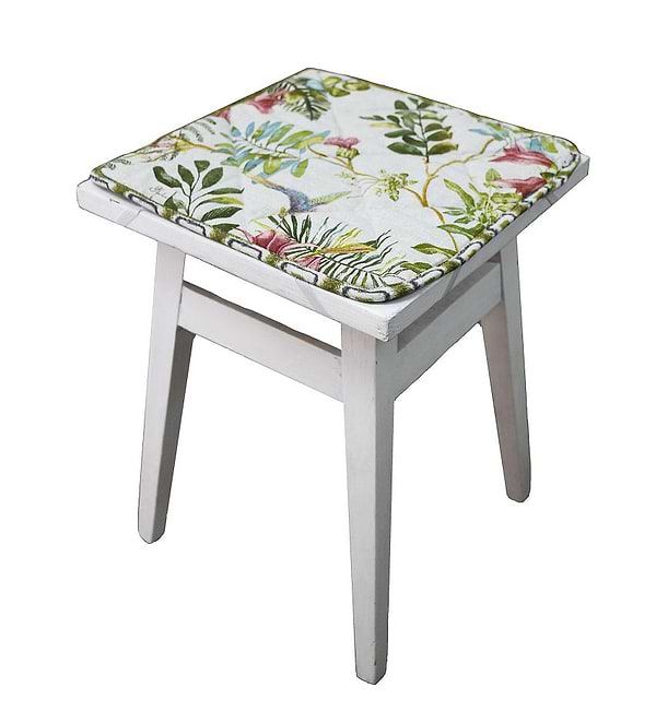 Фото - Подушка для стільця Прованс Чохол на табурет 35х35 Villa квіти (028820)