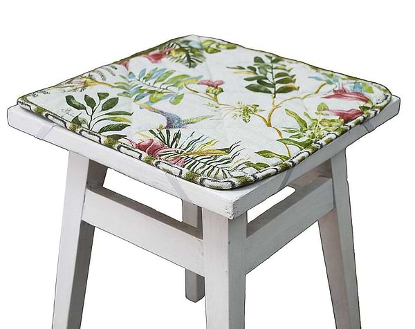 Фото - Подушка для стільця Прованс Чохол на табурет 35х35 Villa квіти (028820)