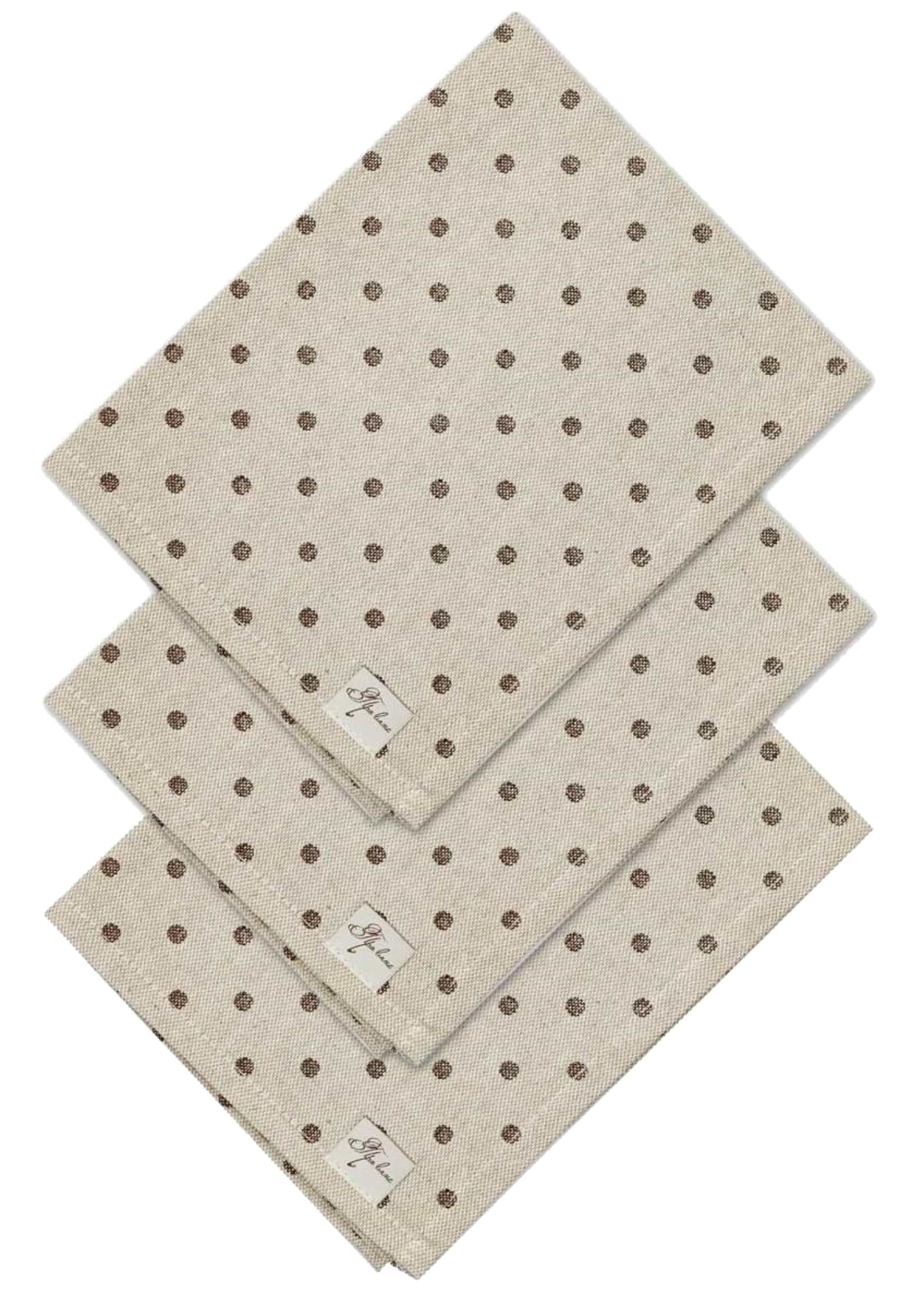 Серветка для сервірування Прованс набір Горох коричневий 35х45 см (035079)