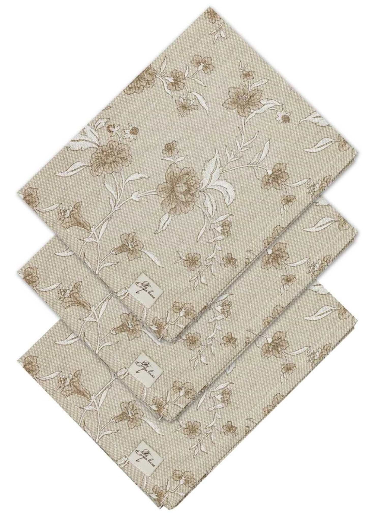 Серветка для сервірування Прованс набір Квіти бежеві 35х45 см (035081)