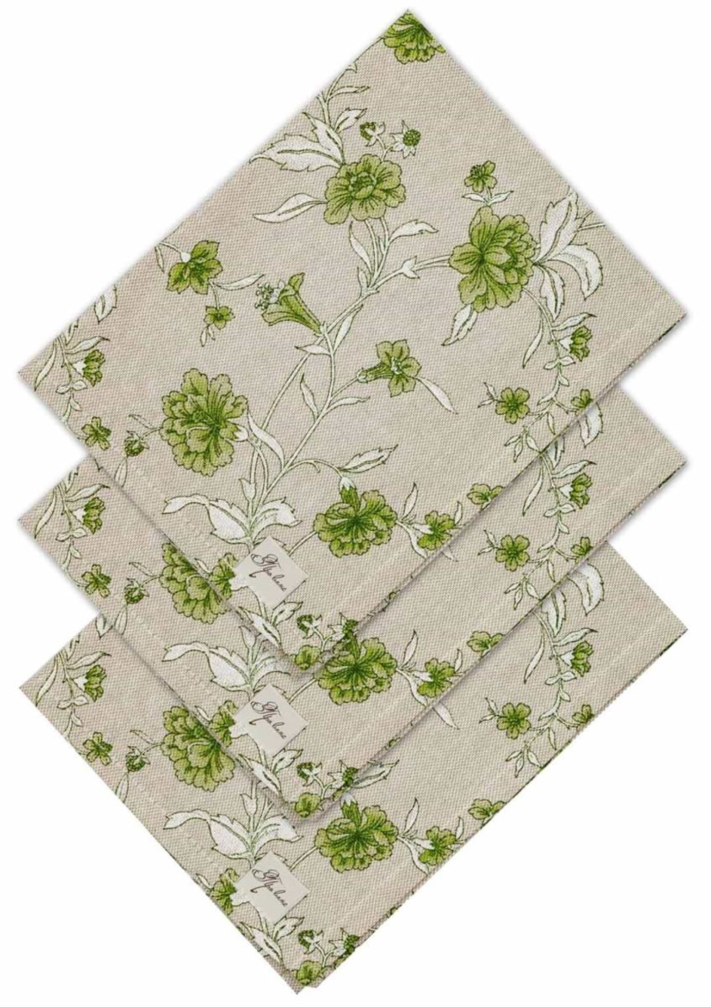 Серветка для сервірування Прованс набір Квіти зелені 35х45 см (035083)