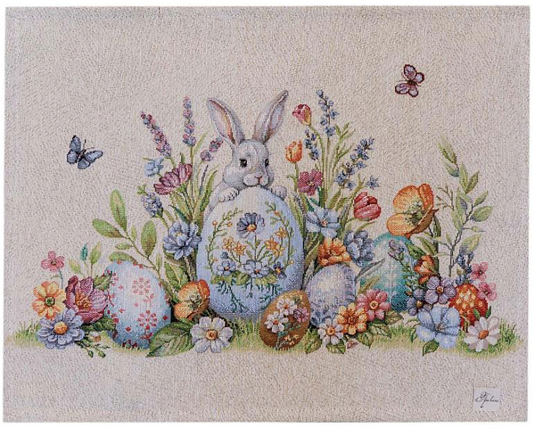 Фото - Салфетка для сервировки Прованс Пасхальная гобеленовая Соцветие 35х45 см (044132)