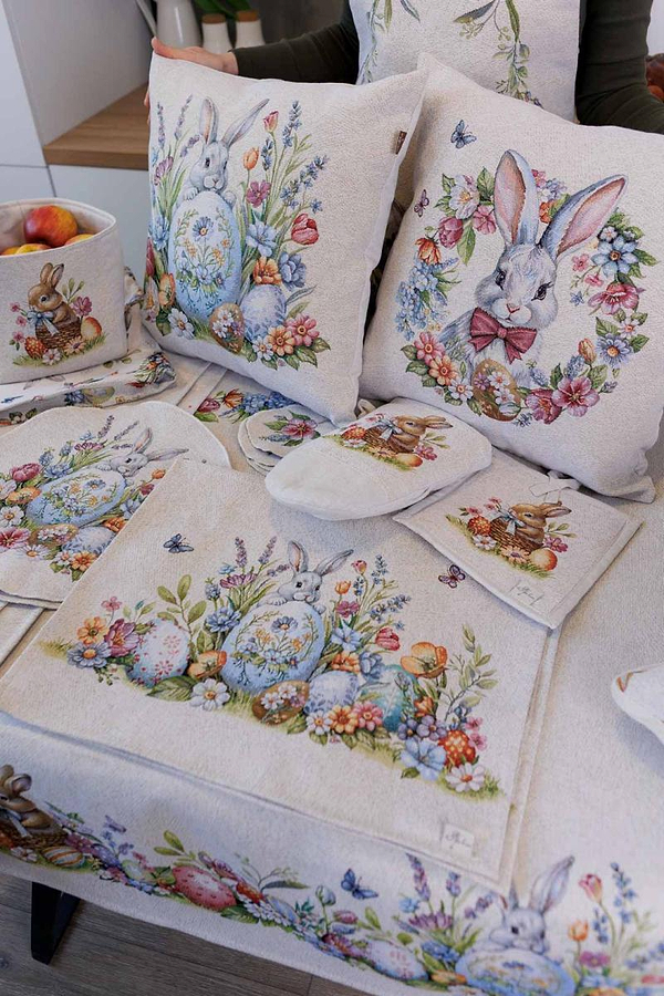 Фото - Салфетка для сервировки Прованс Пасхальная гобеленовая Соцветие 35х45 см (044132)