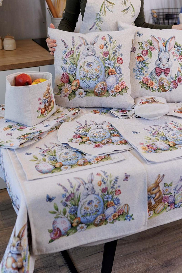 Фото - Салфетка для сервировки Прованс Пасхальная гобеленовая Соцветие 35х45 см (044132)