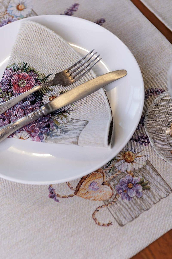 Фото - Салфетка для сервировки Прованс Гобеленовая Лавандовый садик 35х45 см (044140)