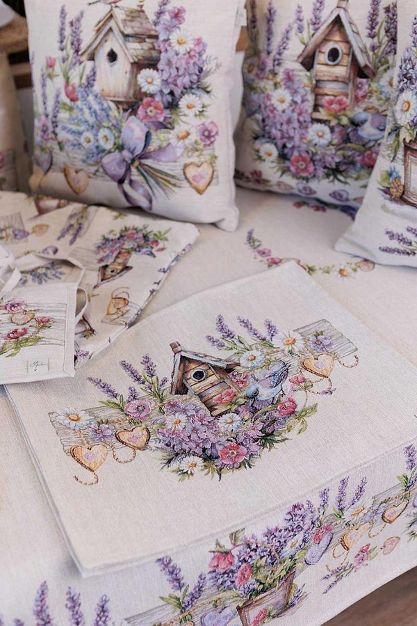 Фото - Салфетка для сервировки Прованс Гобеленовая Лавандовый садик 35х45 см (044140)