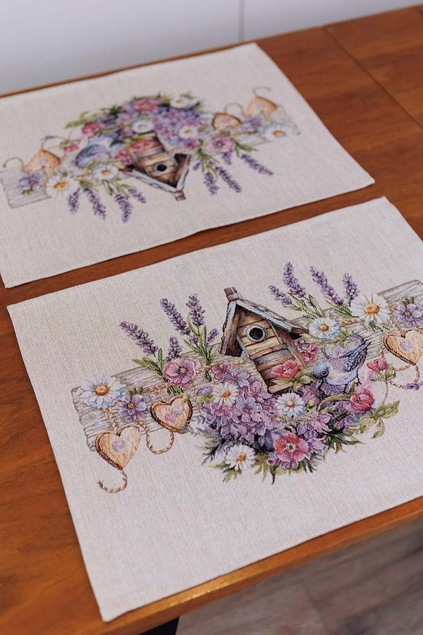 Фото - Салфетка для сервировки Прованс Гобеленовая Лавандовый садик 35х45 см (044140)