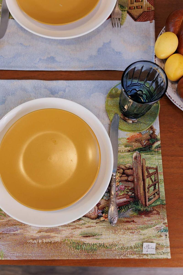 Фото - Серветка для сервірування Прованс Великодня гобеленова Настрій 35х45 см (044146)