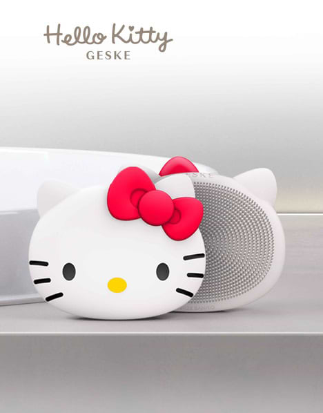 Фото - Щетка для чистки лица GESKE Facial Brush З в 1 by Hello Kitty пудровый (HK000016ST01)