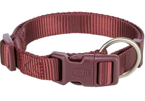 Ошейник для собак Trixie Premium бордовый размер S-M 30-45 см/15 мм (4053032670907)