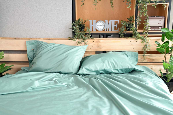 Фото - Пододеяльник двуспальный евро Ardesto  Mix&Match 200х220 шалфей (ART2022DVG)