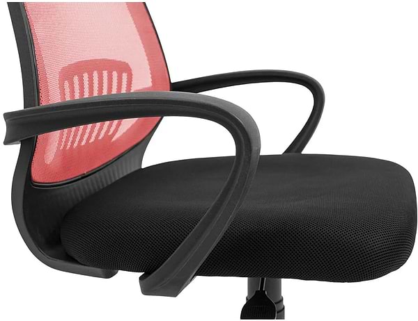 Фото - Кресло офисное Richman Стар Хром Пиастра Сетка черная + красная