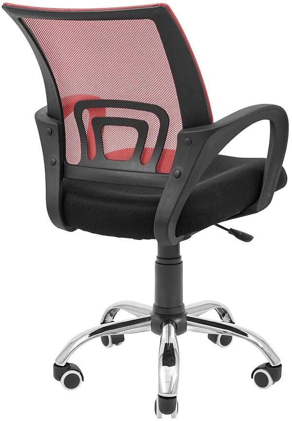 Фото - Кресло офисное Richman Спайдер Ю Хром Пиастра Сетка черная + красная