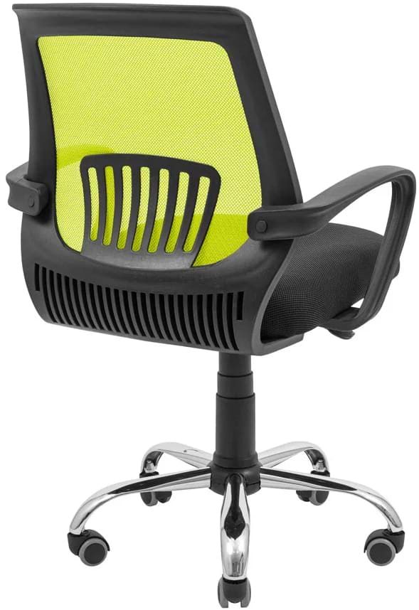 Фото - Кресло офисное Richman Стар Хром Пиастра Сетка черная + зеленая
