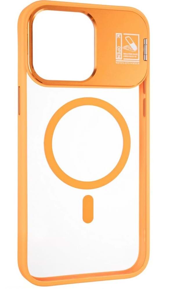 Фото - Чохол для смартфону Gelius Yoga Case Camera stand MagSafe for iPhone 14 Pro Flame Orange (98598)