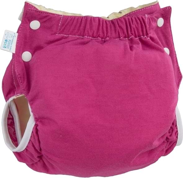 Підгузок багаторазовий ЕКО ПУПС Active Premium 7-13 (72-80), з вкладишем Abso Maxi (Фуксія) (ТП3ВК4-3ф)