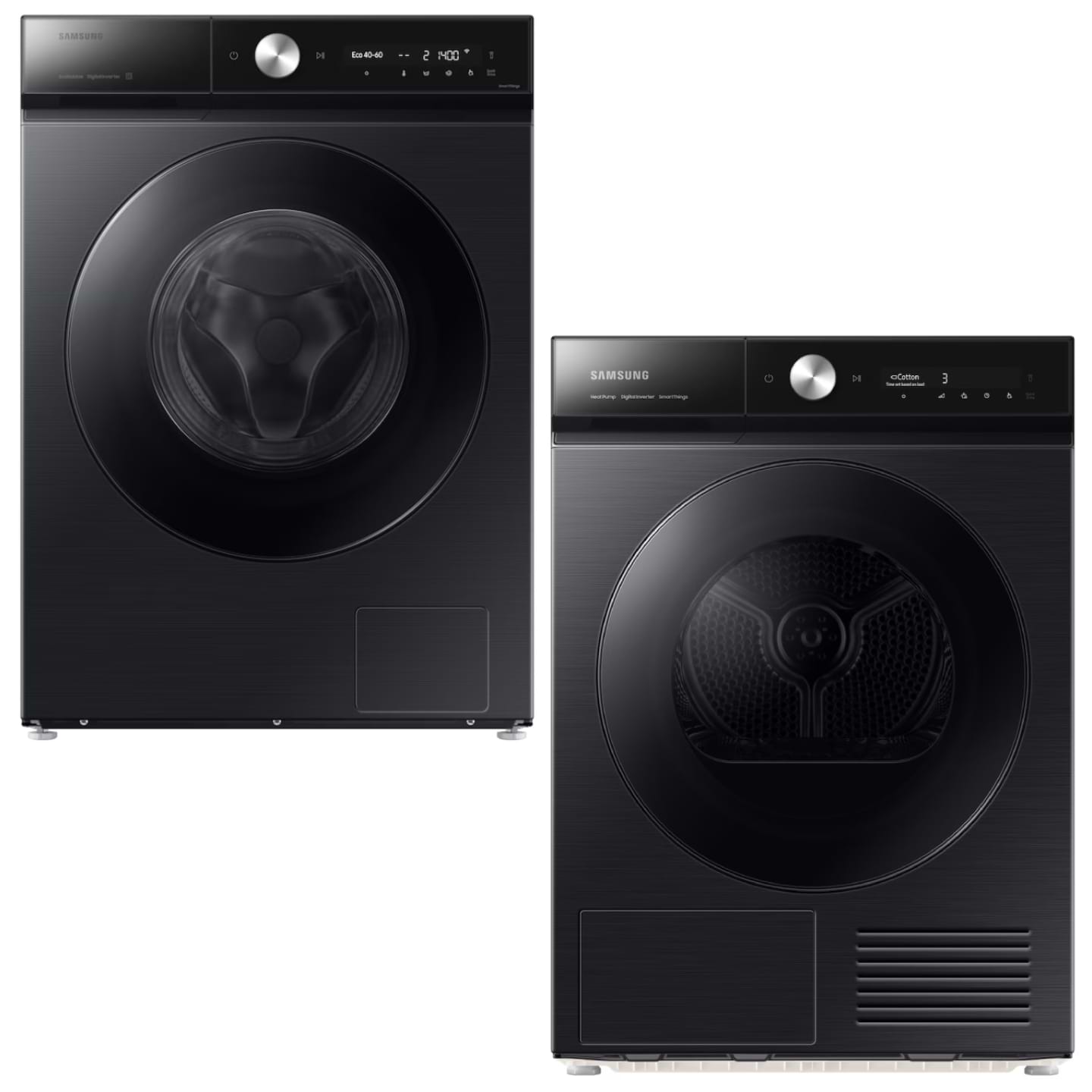 Комплект техники Samsung Стиральная машина с фронтальной загрузкой + Сушильная машина Samsung WW11FB8B95GBUA + DV90BB9440GBUA