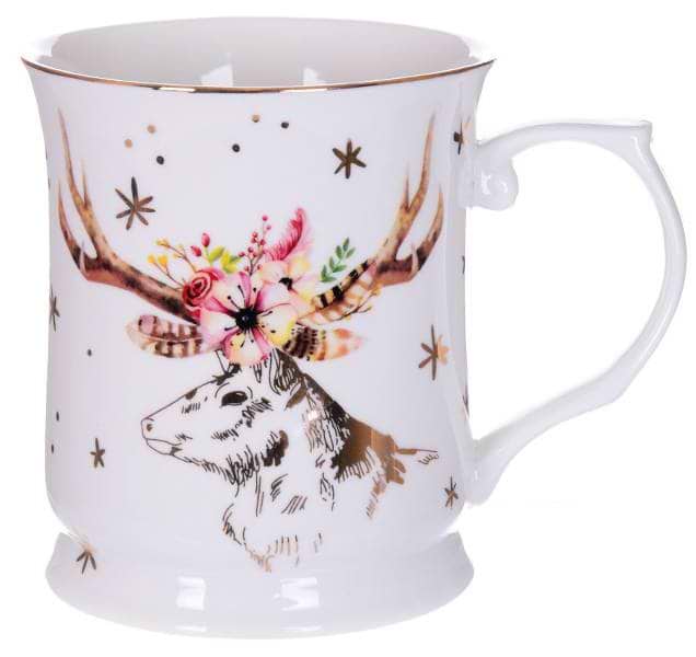 Чашка Lefard Рождественский олень 400 мл (924-449)