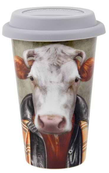Чашка Lefard с силиконовой крышкой Бык 400 мл (924-616)