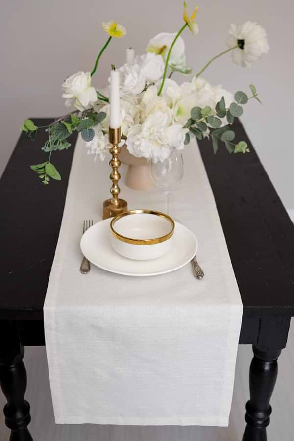 Фото - Скатерть раннер Прованс Жемчужина Белый 40х140 (037577)