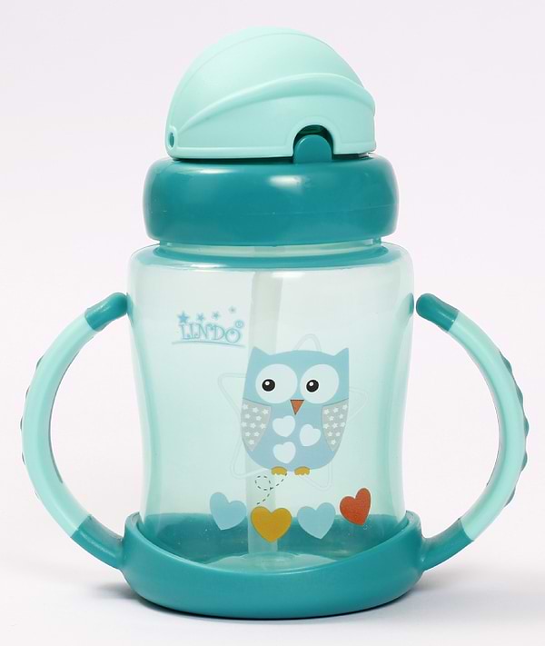 Фото - Поильник-непроливайка детский Lindo 210 мл (А 40 зел)