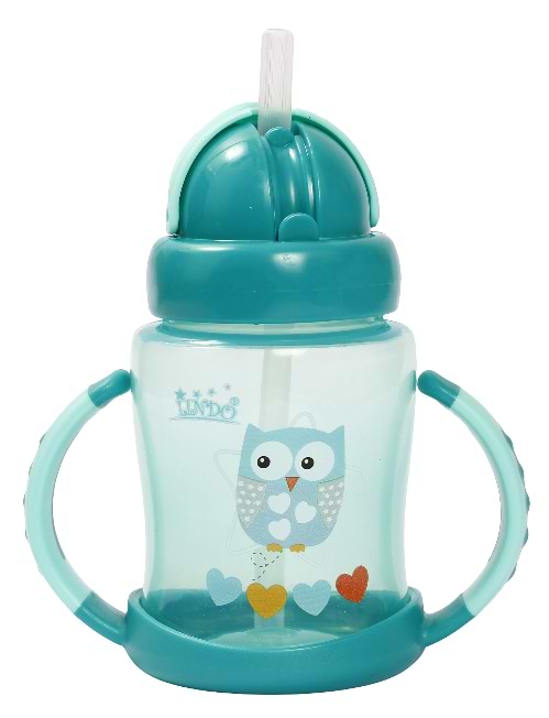 Фото - Поильник-непроливайка детский Lindo 210 мл (А 40 зел)