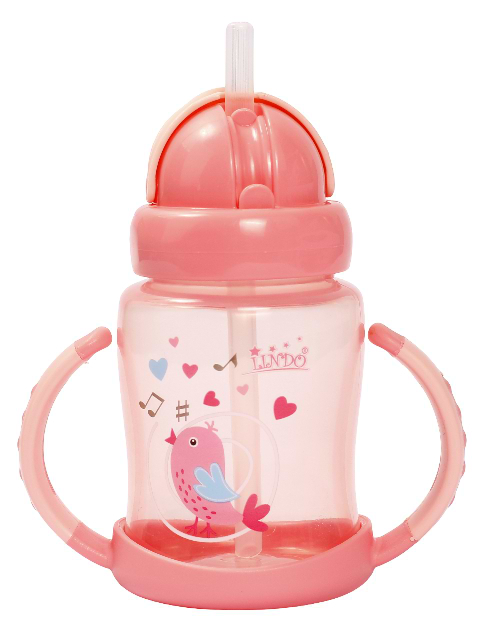 Поильник-непроливайка детский Lindo 210 мл (А 40 роз)
