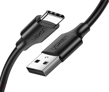 Кабель синхронізації даних UGREEN US287 USB 2.0 to USB Type-C 0.5m Black (60115) - Фото 1