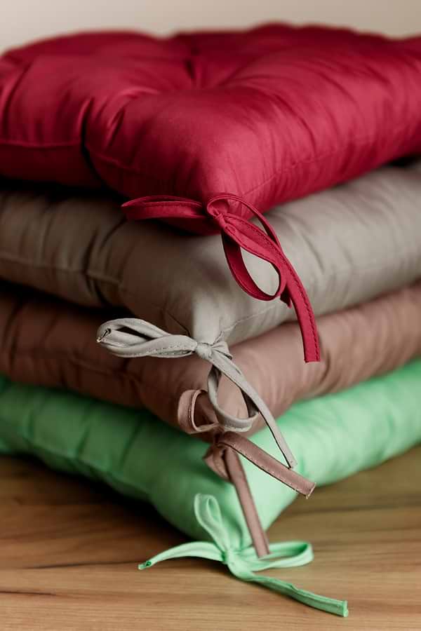 Фото - Подушка для стула Прованс Фибра бордо 40х40 см (029611)