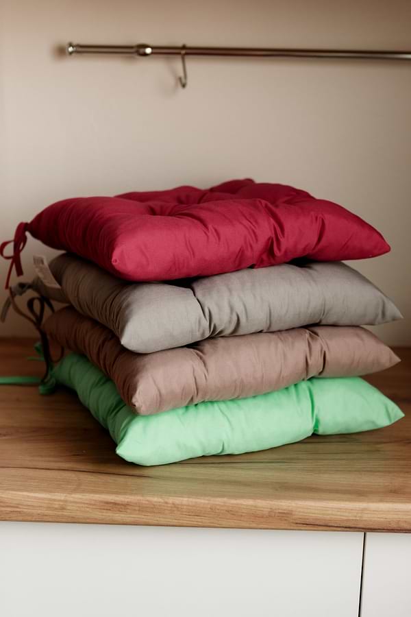 Фото - Подушка для стула Прованс Фибра бордо 40х40 см (029611)